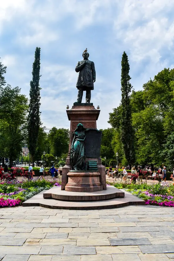 Monument in a city park
