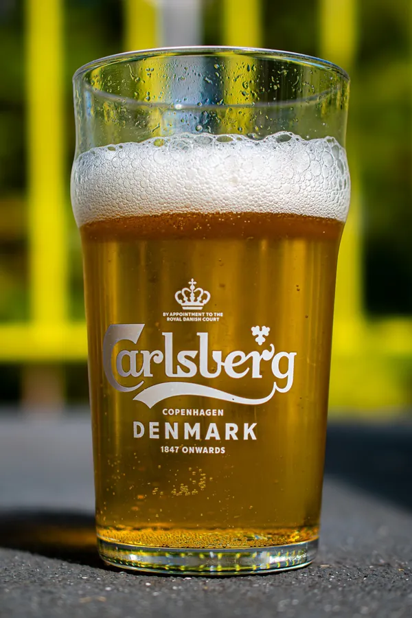 Carlsberg lager with a foamy head, Copenhagen